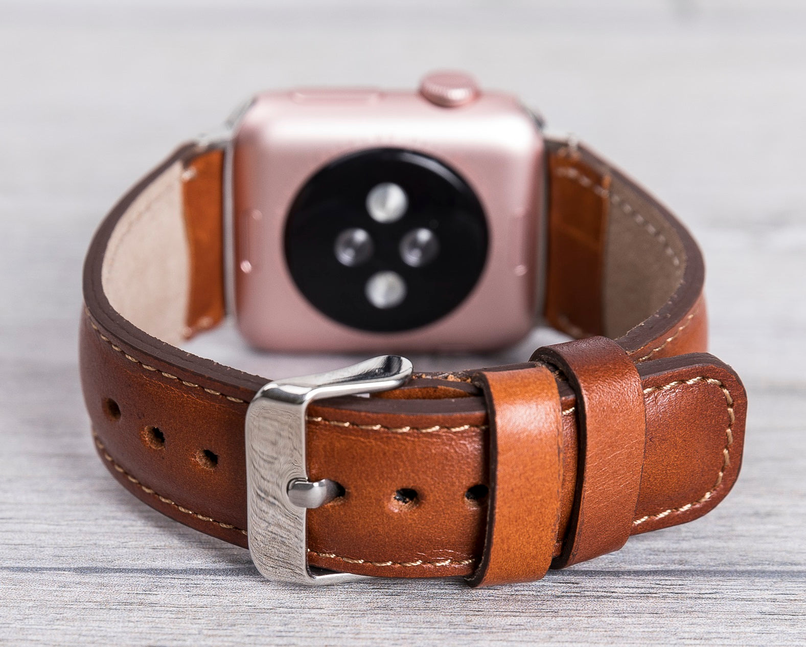 Tan Leather Classic Apple Watch Band