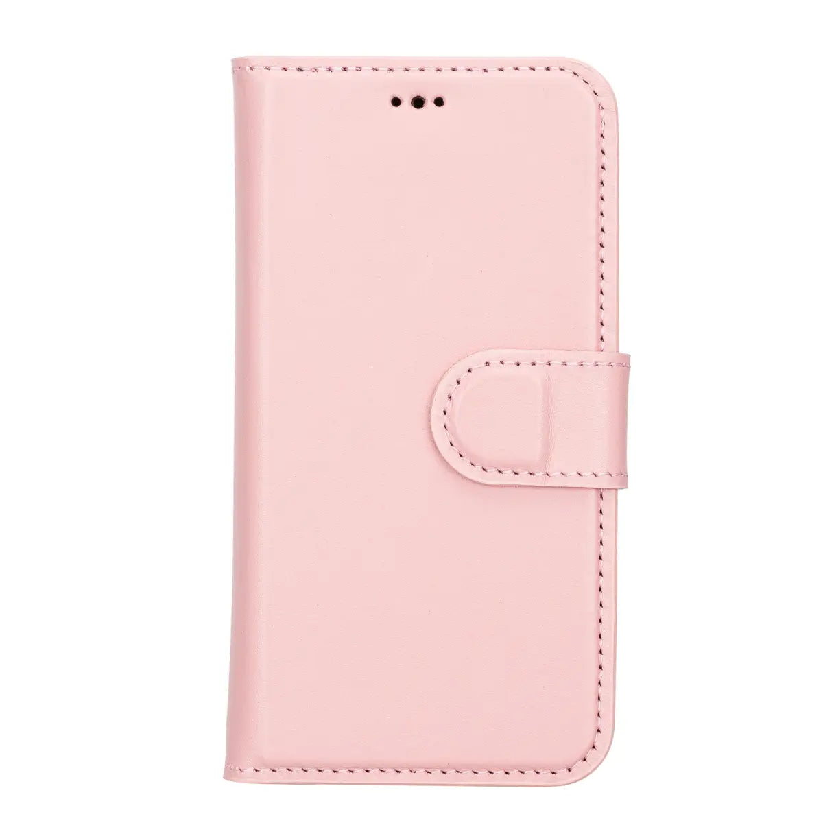 Pink Leather iPhone 13 Pro Max Wallet Case