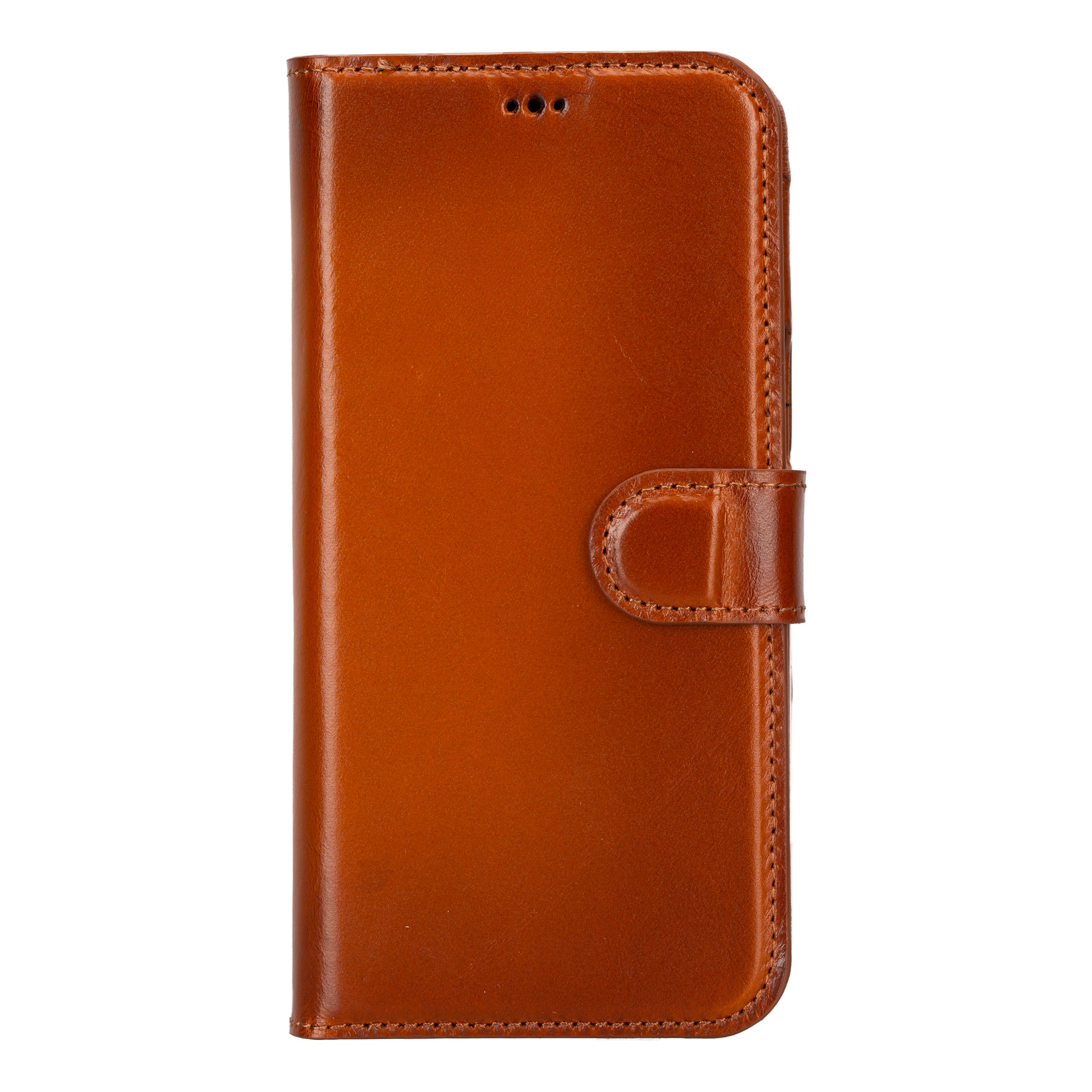 Tan Leather iPhone 15 Pro Max Prestige Wallet Case - O2 Leather