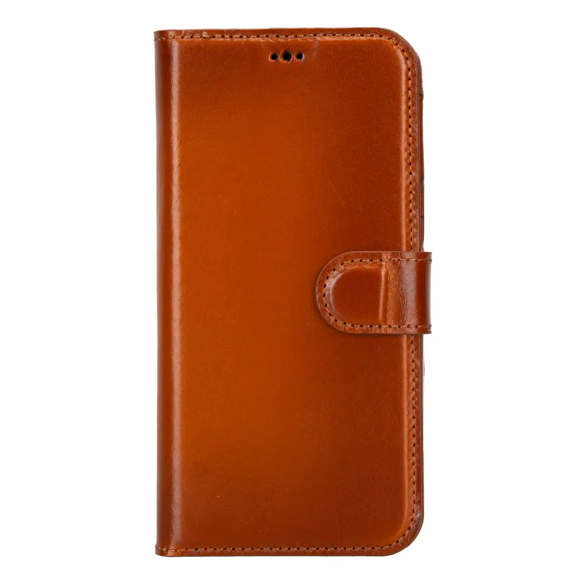 Burnished Tan Leather iPhone 16 Pro Max Prestige Wallet Case