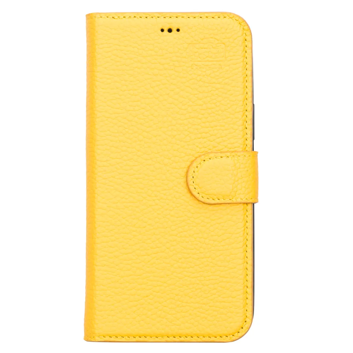 Yellow Leather Magnetic Case for iPhone 13 Pro Max (RFID)