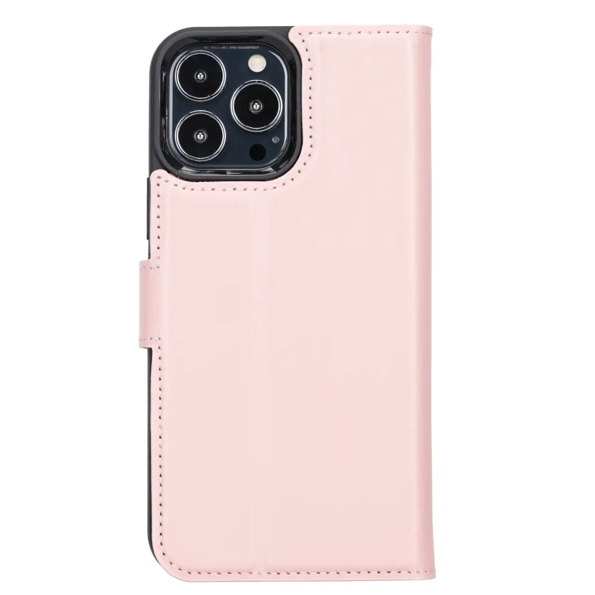 Pink Leather Magnetic Case for iPhone 13 Pro Max (RFID)