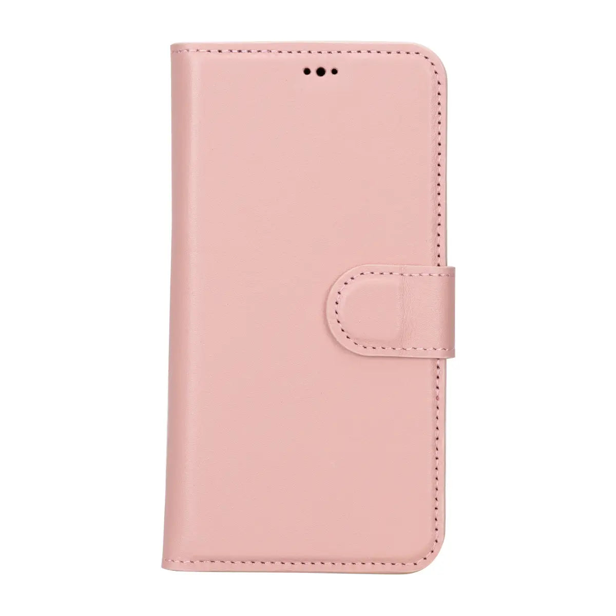 Pink Leather Magnetic Case for iPhone 15 (6.1")