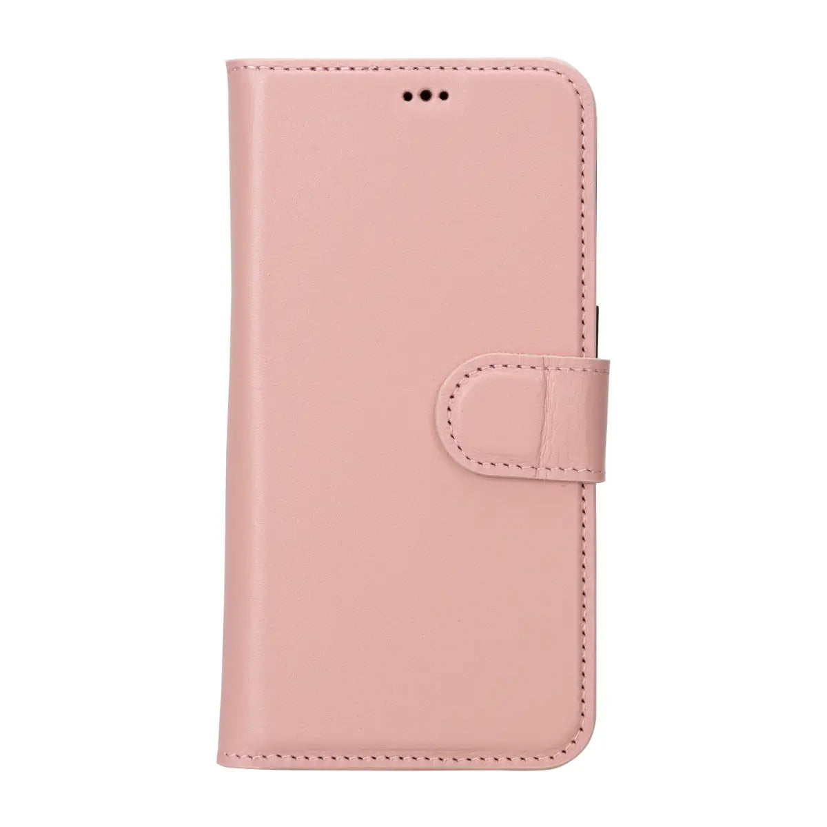 Pink Leather iPhone 15 Pro Wallet Case