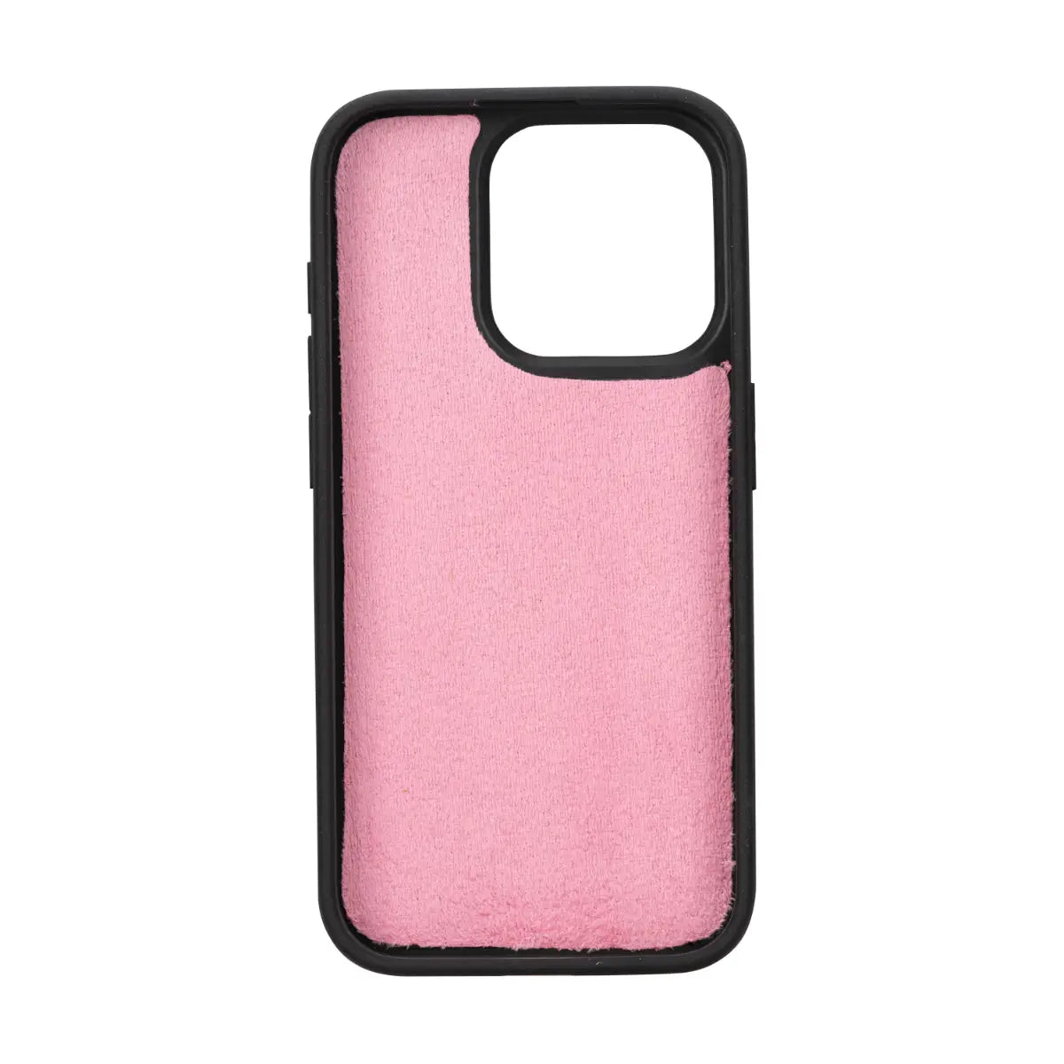 Pink Leather iPhone 15 Pro Wallet Case