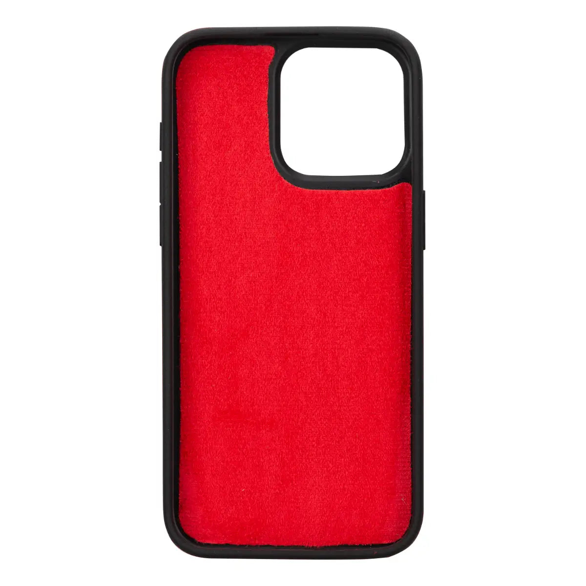 Burnished Red Leather iPhone 15 Pro Max Wallet Case