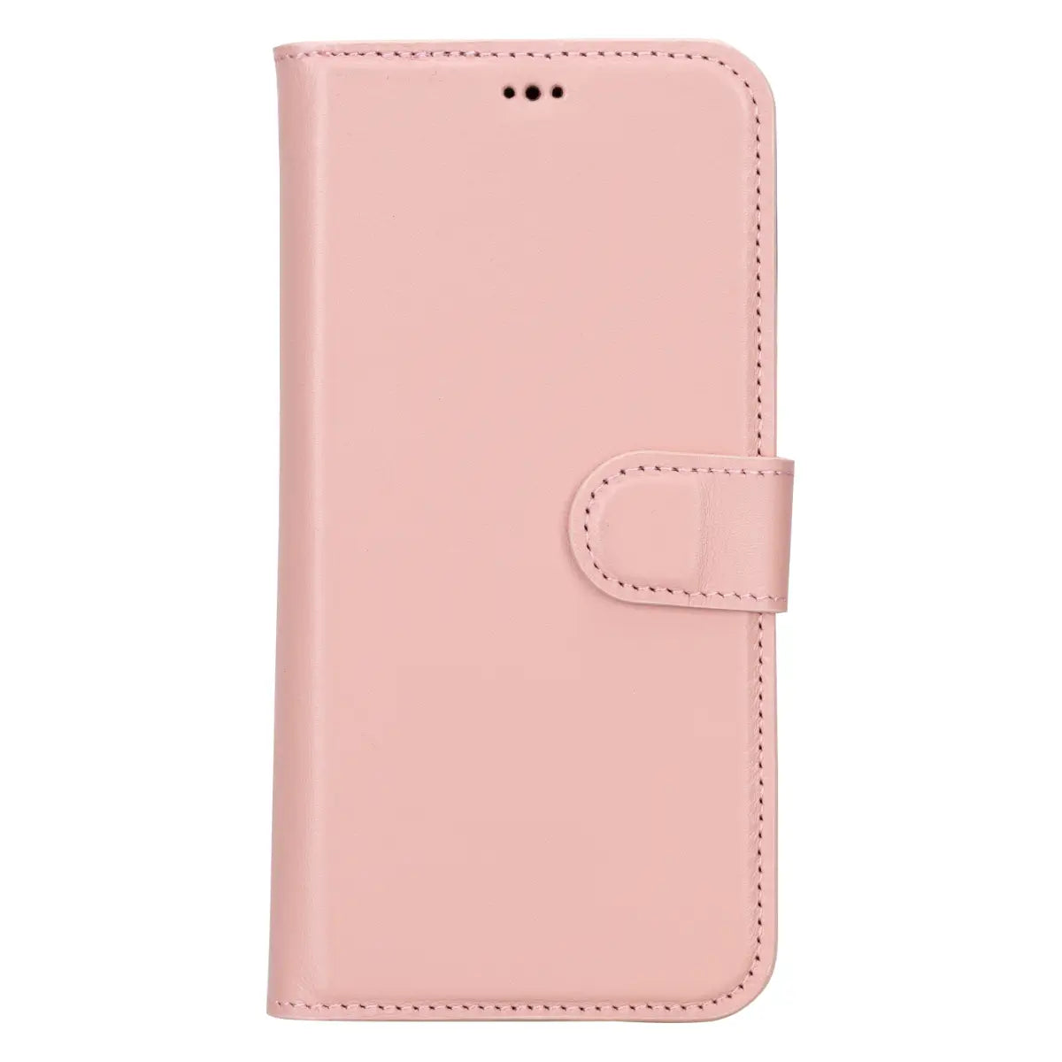 Pink Leather iPhone 15 Pro Max Wallet Case