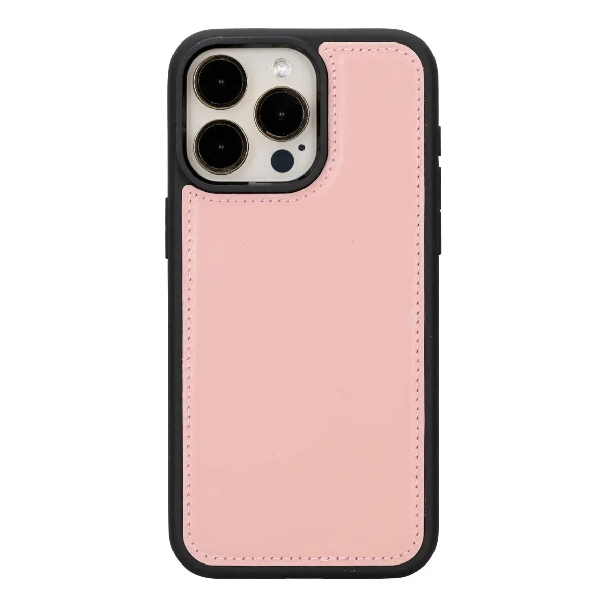 Pink Leather iPhone 15 Pro Max Wallet Case