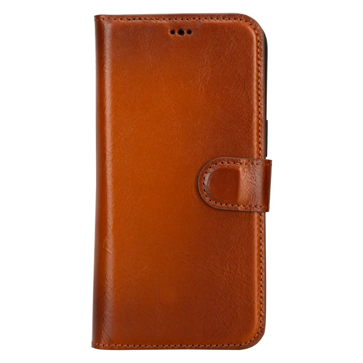 Burnished Tan Leather iPhone 16 Pro Max Wallet Case