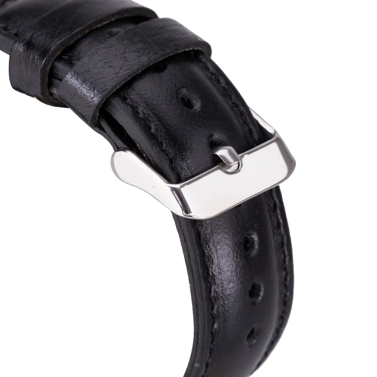 Black Leather Classic Apple Watch Band