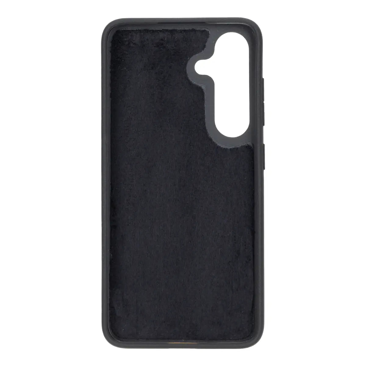 Black Magnetic Leather Wallet Case for Galaxy S25