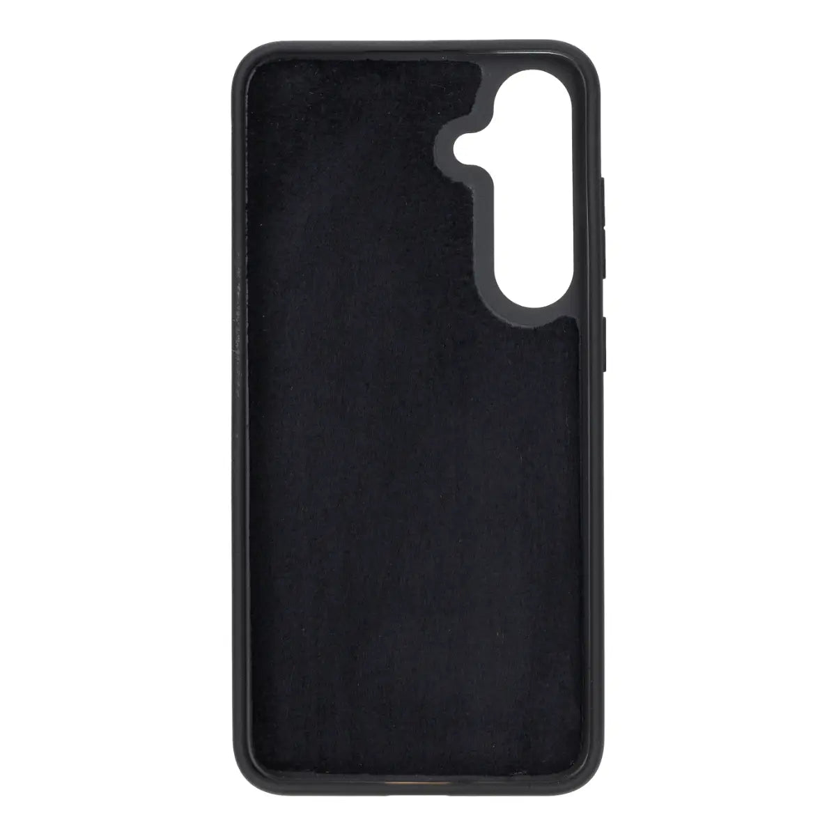 Black Magnetic Leather Wallet Case for Galaxy S25 Plus