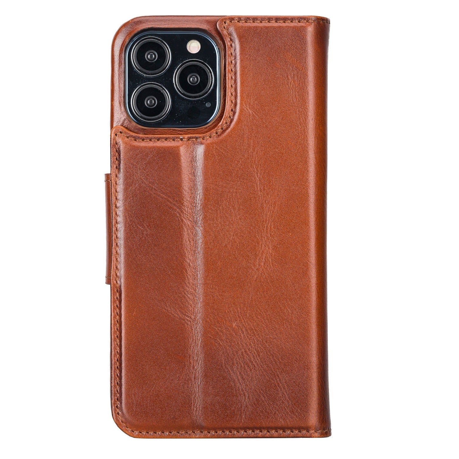 Tan Leather iPhone 15 Pro Max Prestige Wallet Case - O2 Leather