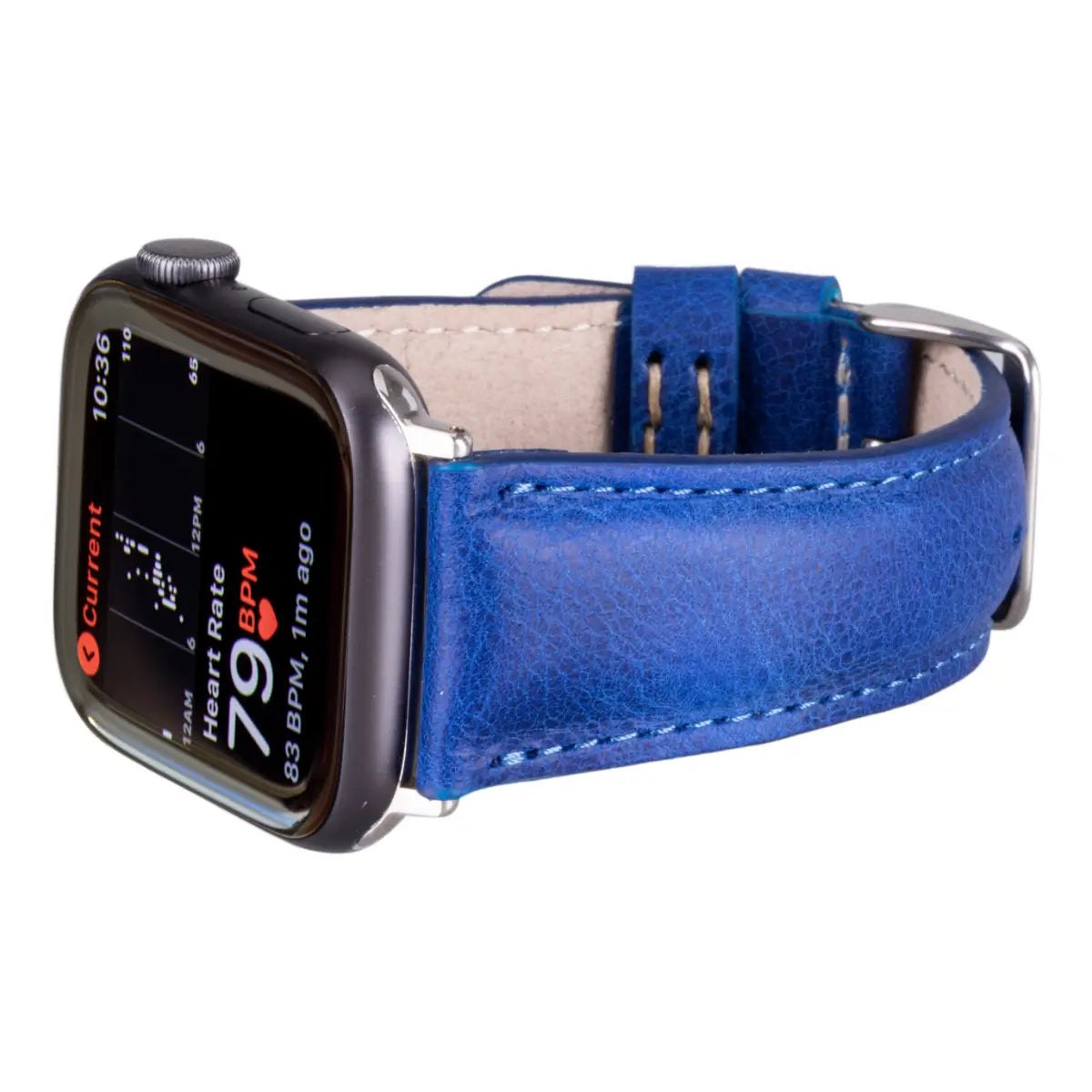 Blue Leather Classic Apple Watch Band