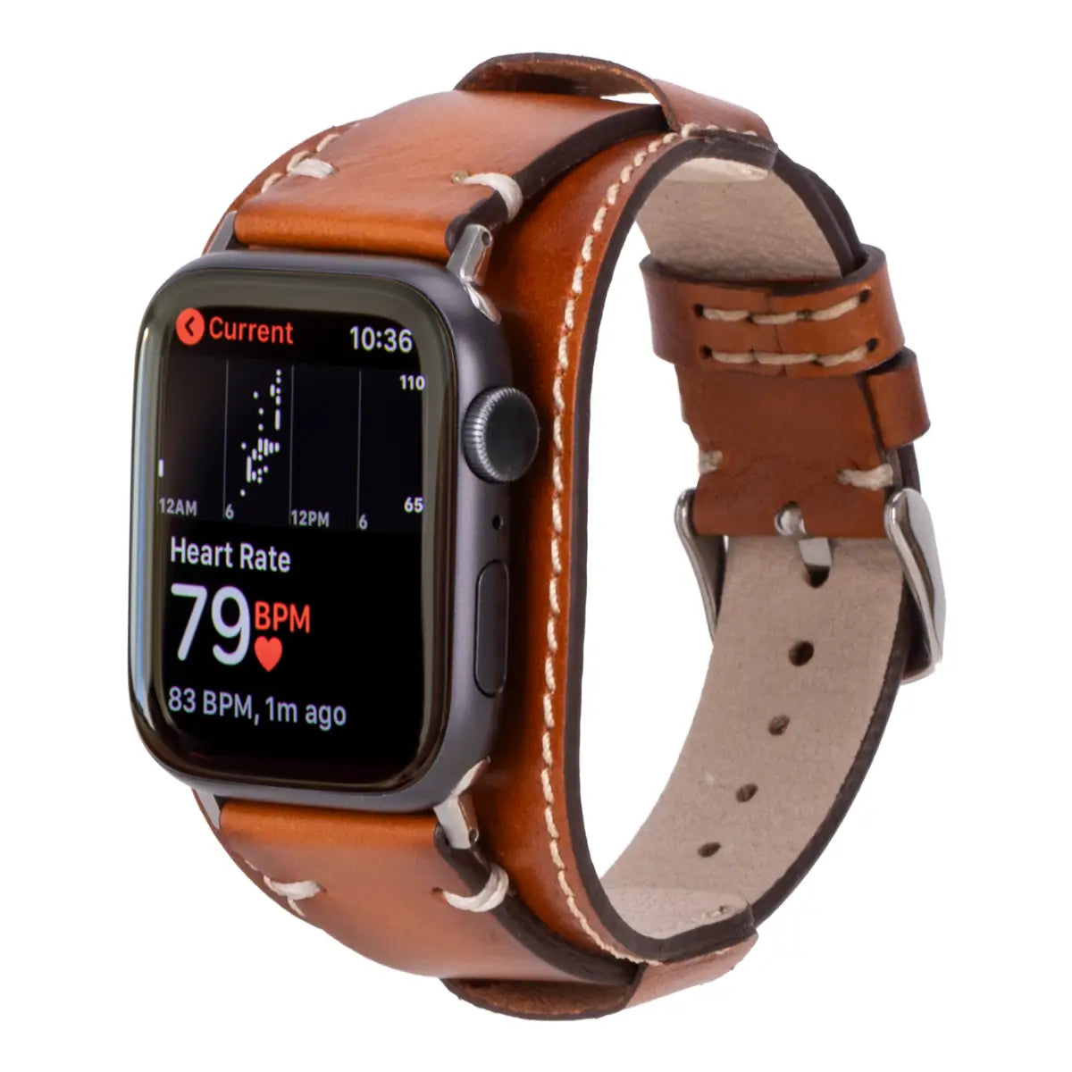 Brown Leather Cuff Apple Watch Band