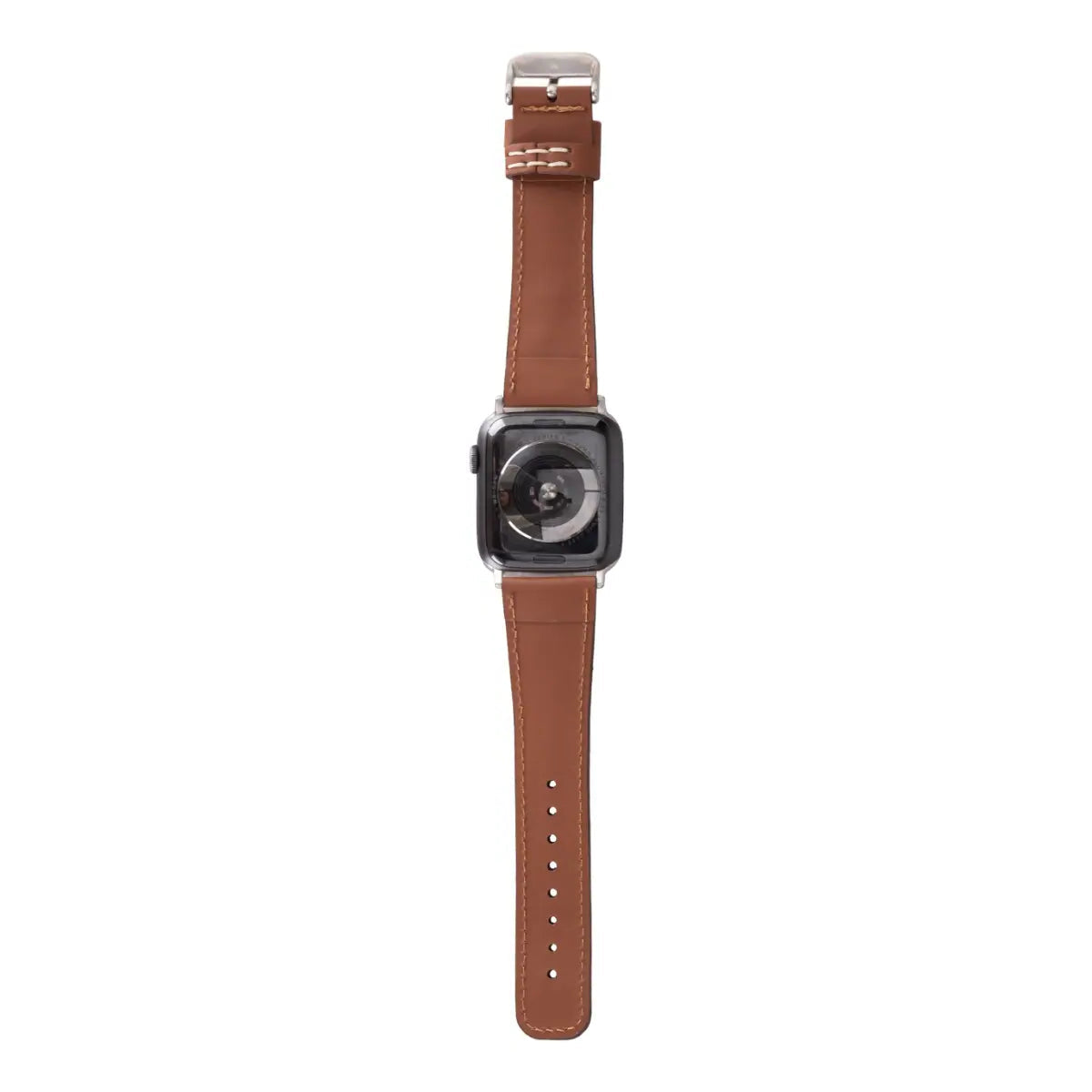 Brown Water-Resistant Leather Apple Watch Strap