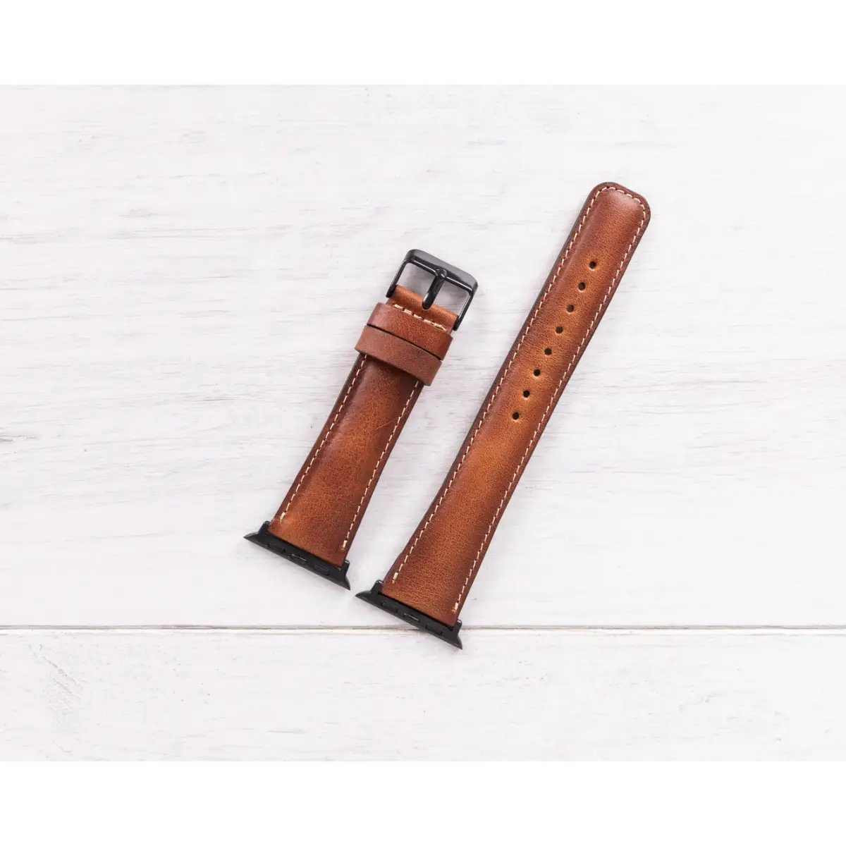 Burnished Tan Leather Classic Apple Watch Band