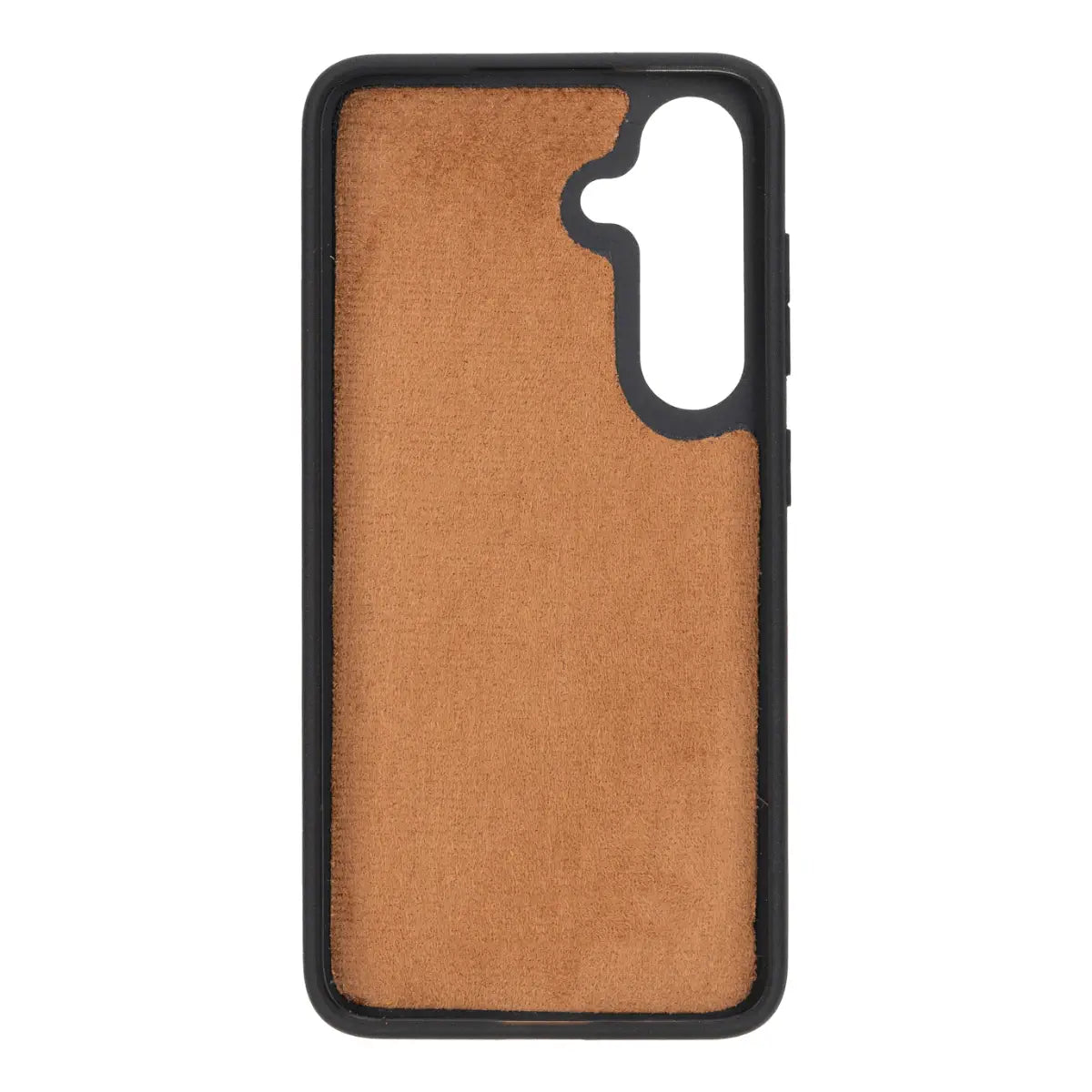 Burnished Tan Magnetic Leather Wallet Case for Galaxy S25