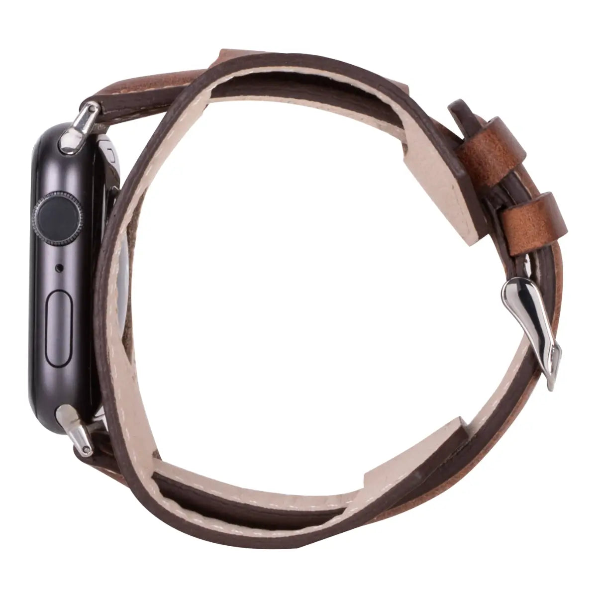 Distressed Brown Leather Cuff Apple Watch Band