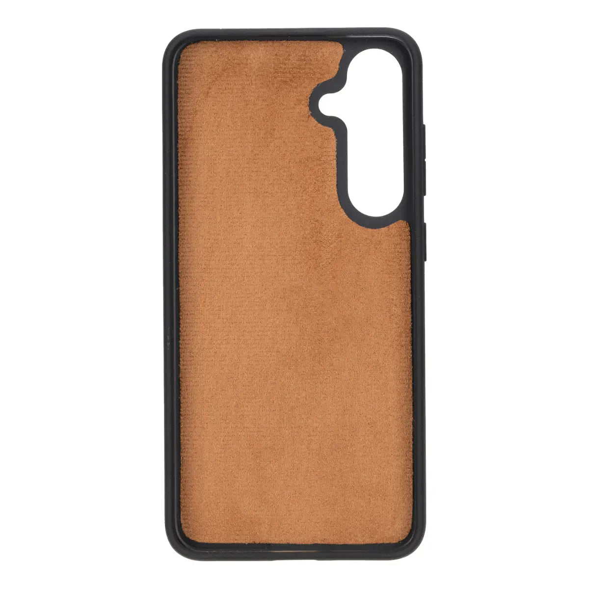 Distressed Brown Magnetic Leather Wallet Case for Galaxy S25 Plus