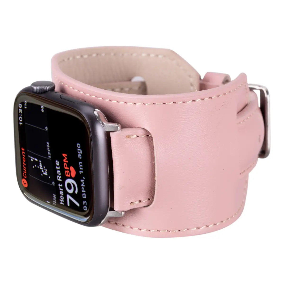 Pink Leather Cuff Apple Watch Band