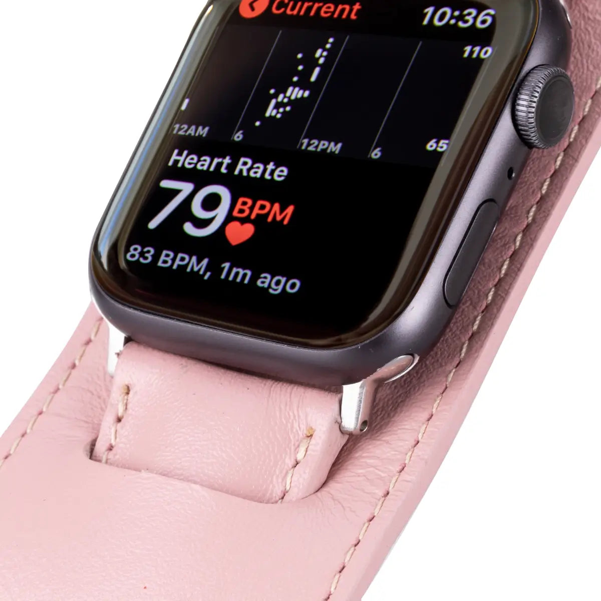 Pink Leather Cuff Apple Watch Band