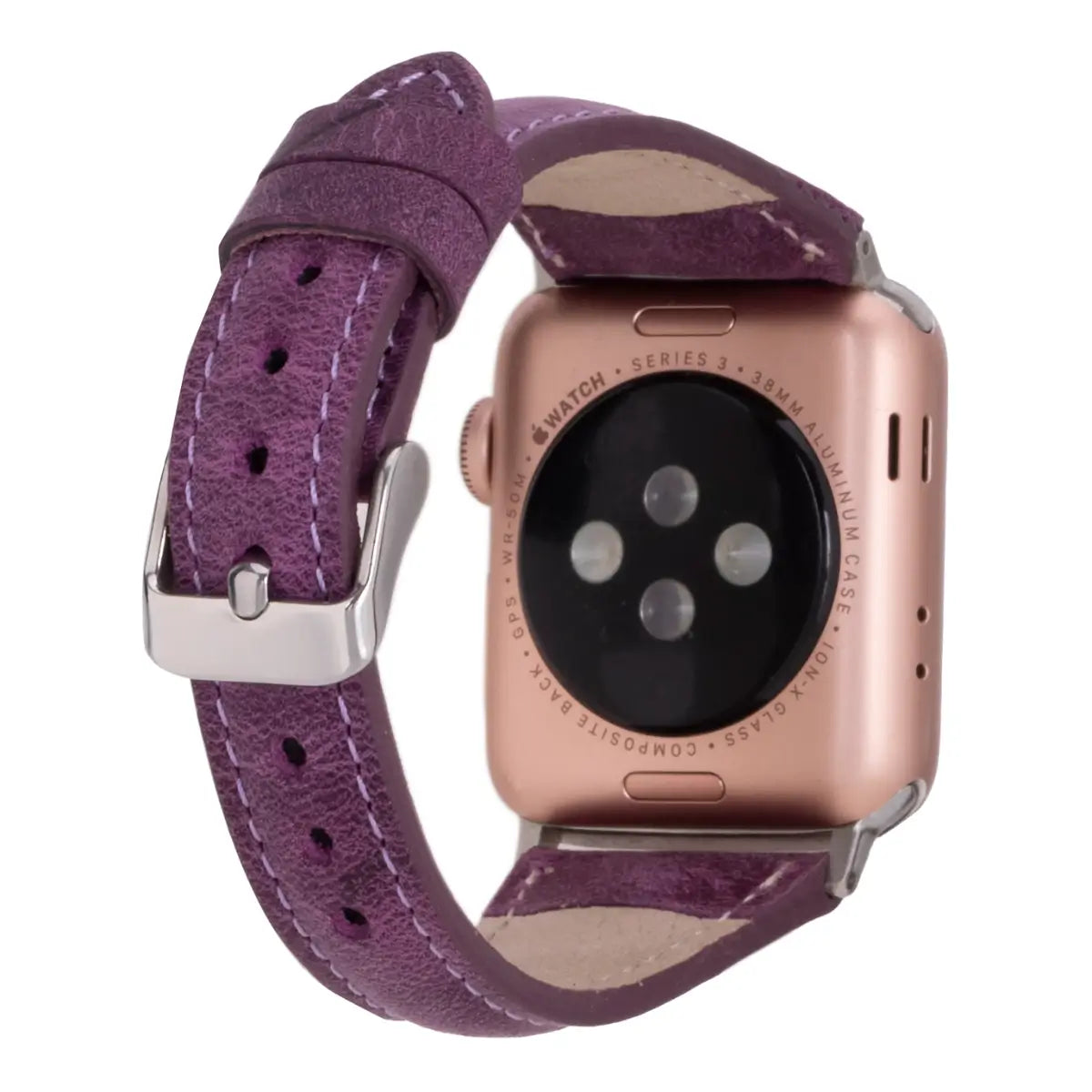 Genuine Leather Purple Slim Band for Apple Watch