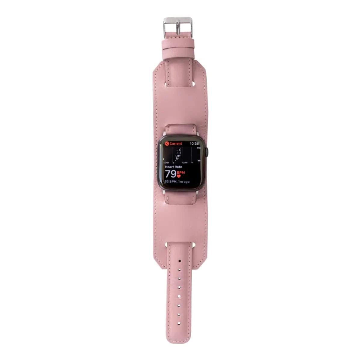 Pink Leather Cuff Apple Watch Band