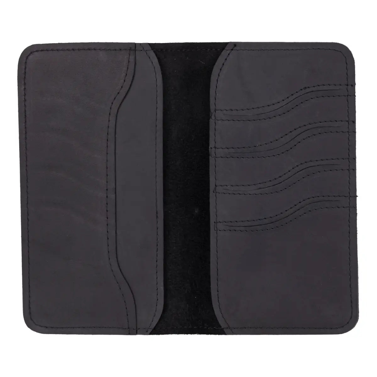 Black Leather Passport Holder