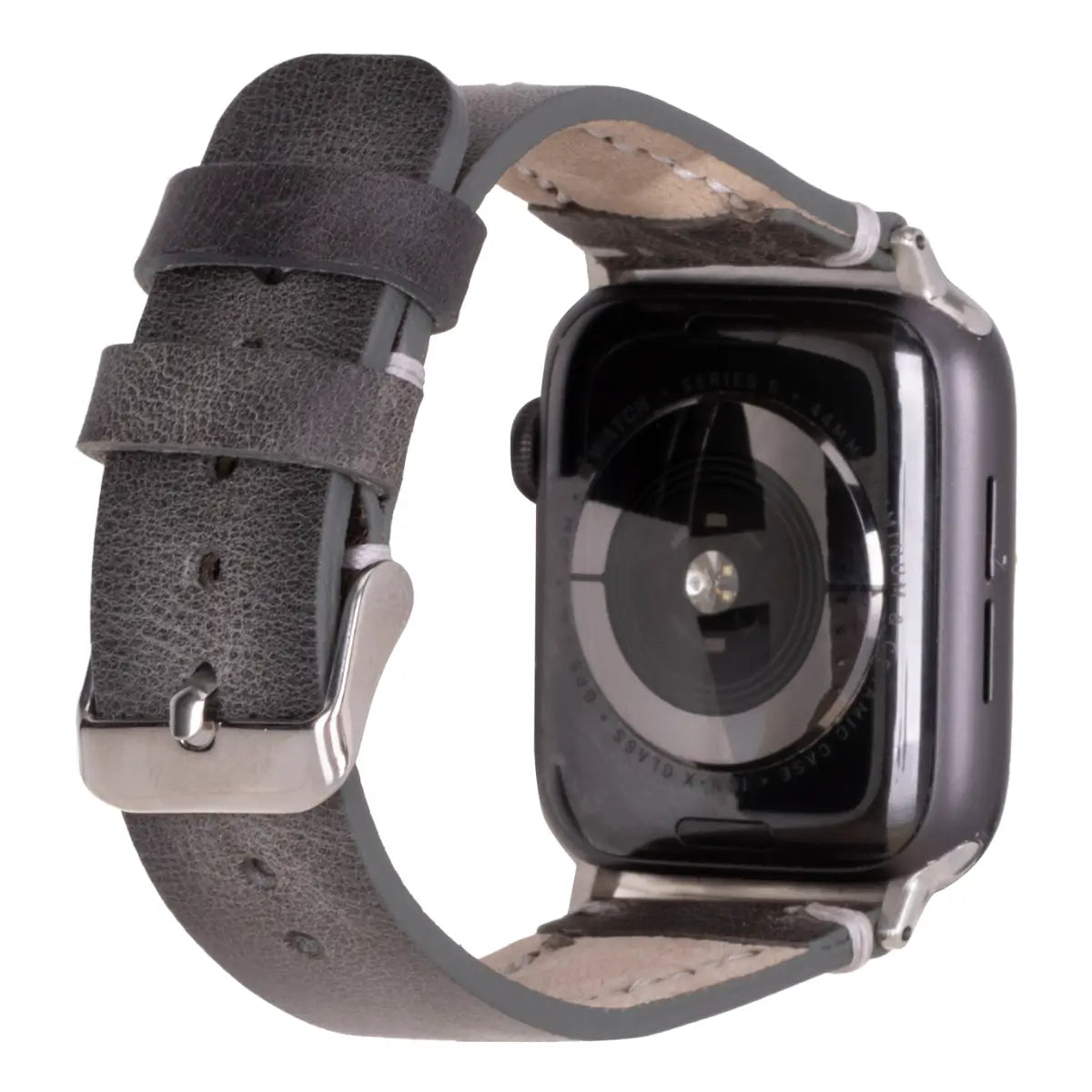 Burnished Gray Leather Sport Apple Watch Band (Avila)