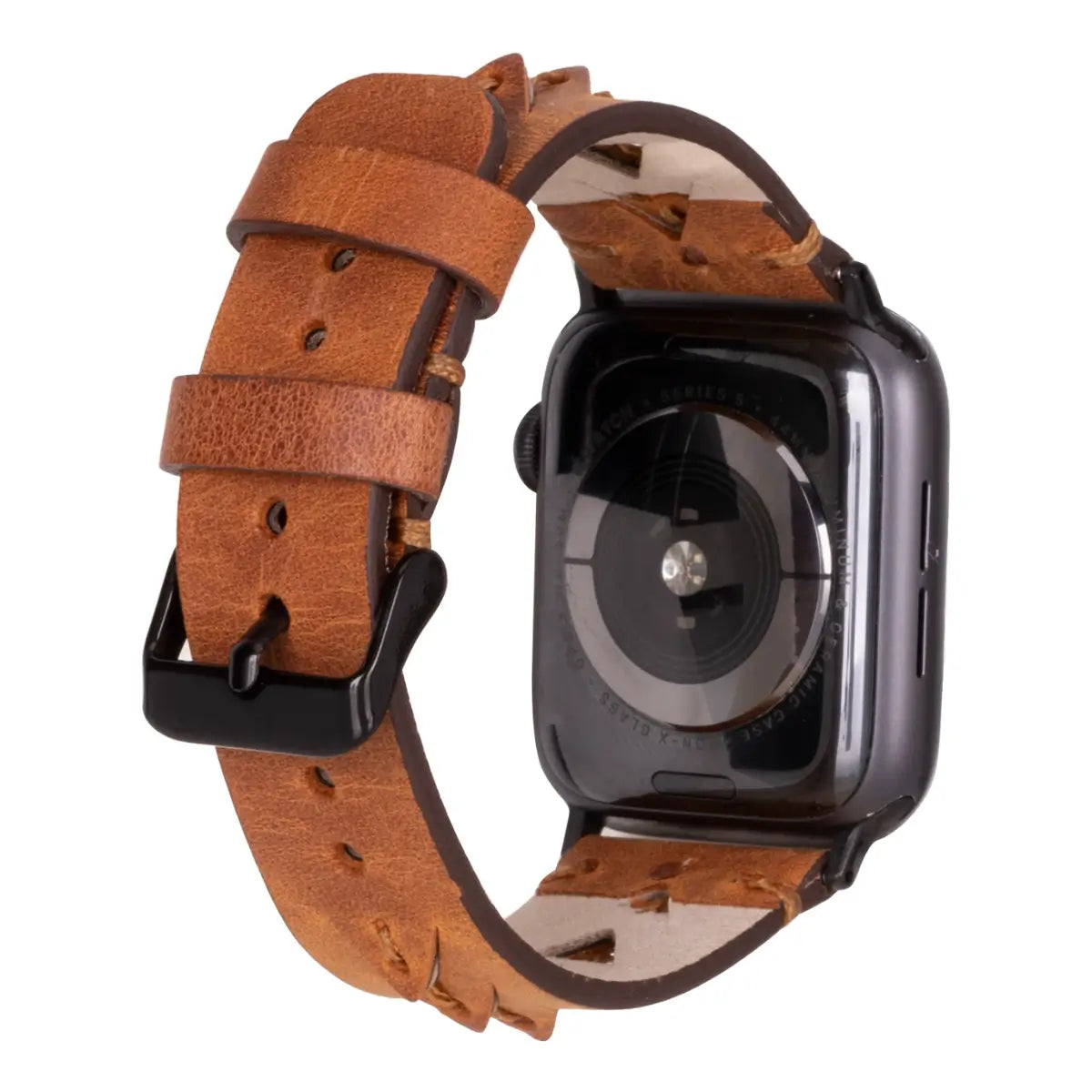 Camel Brown Leather Sport Apple Watch Band (Boras)