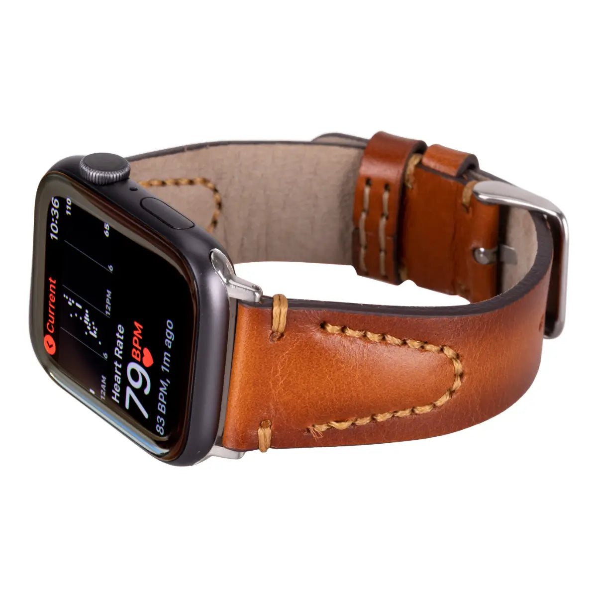 Brown Leather Sport Apple Watch Band (Avila)