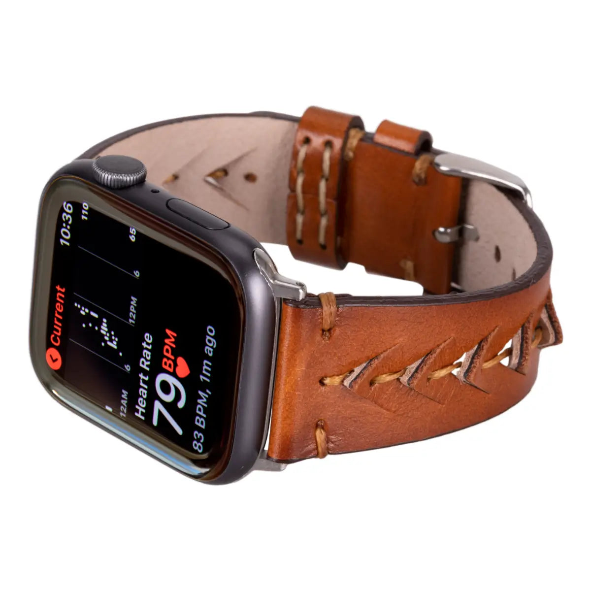 Brown Leather Sport Apple Watch Band (Boras)