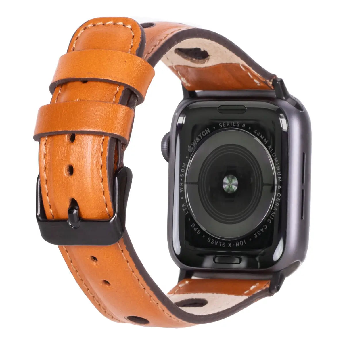 Tan Leather Rally Apple Watch Band