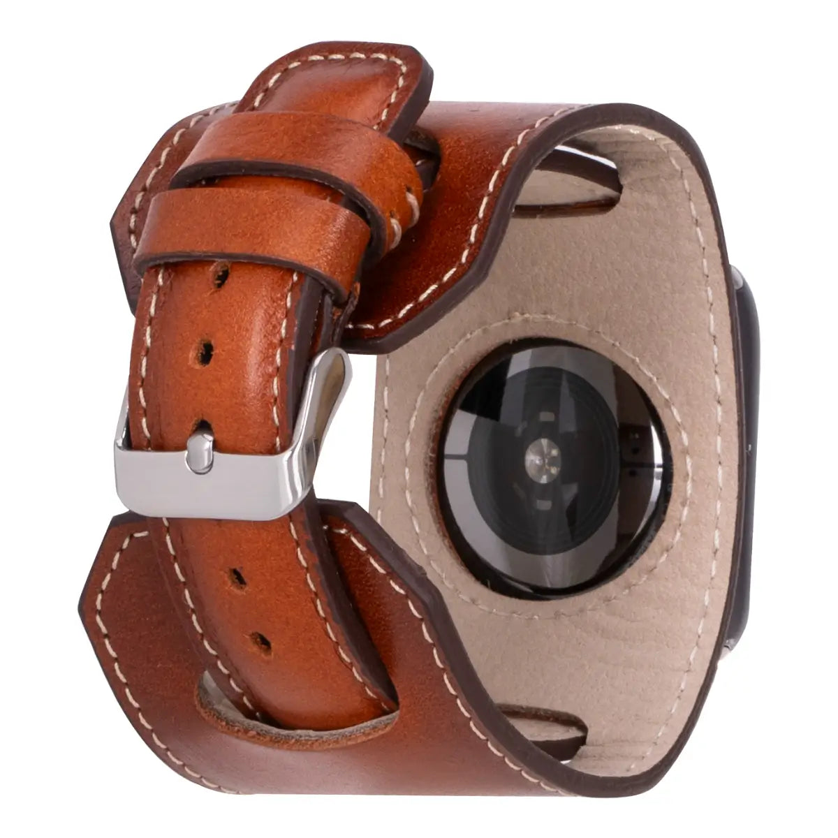 Burnished Tan Leather Cuff Apple Watch Band