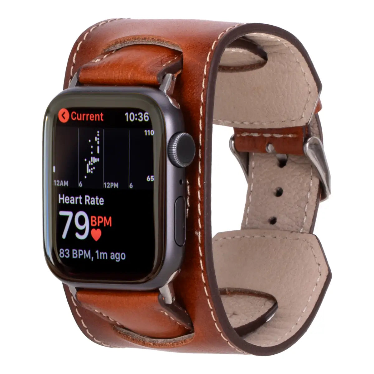 Burnished Tan Leather Cuff Apple Watch Band