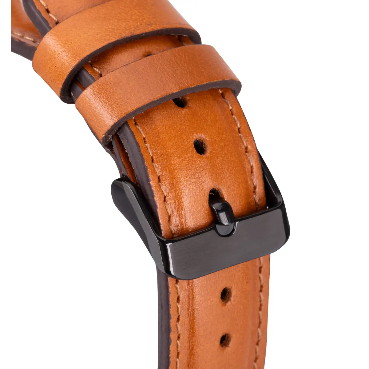 Tan Leather Rally Apple Watch Band