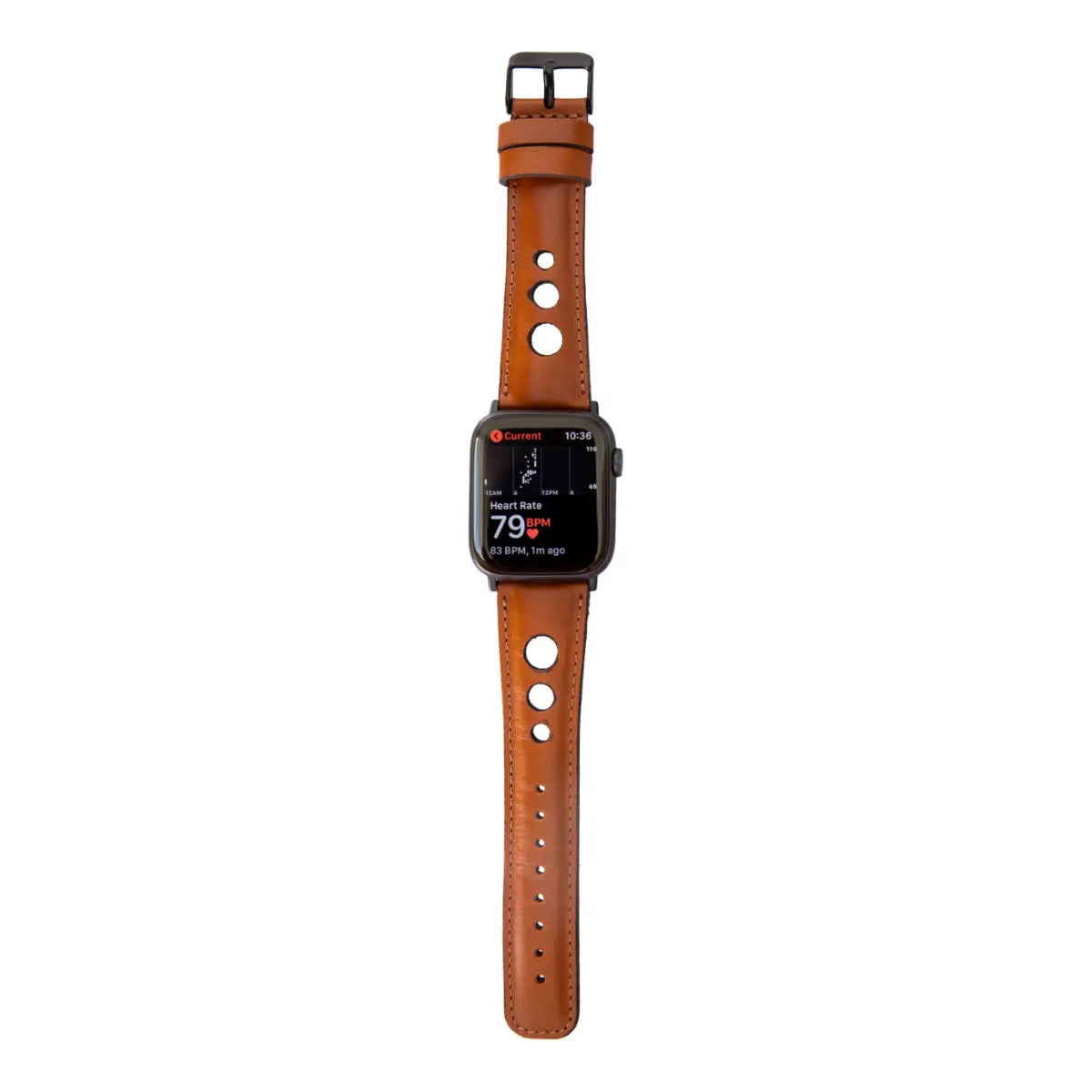 Tan Leather Rally Apple Watch Band