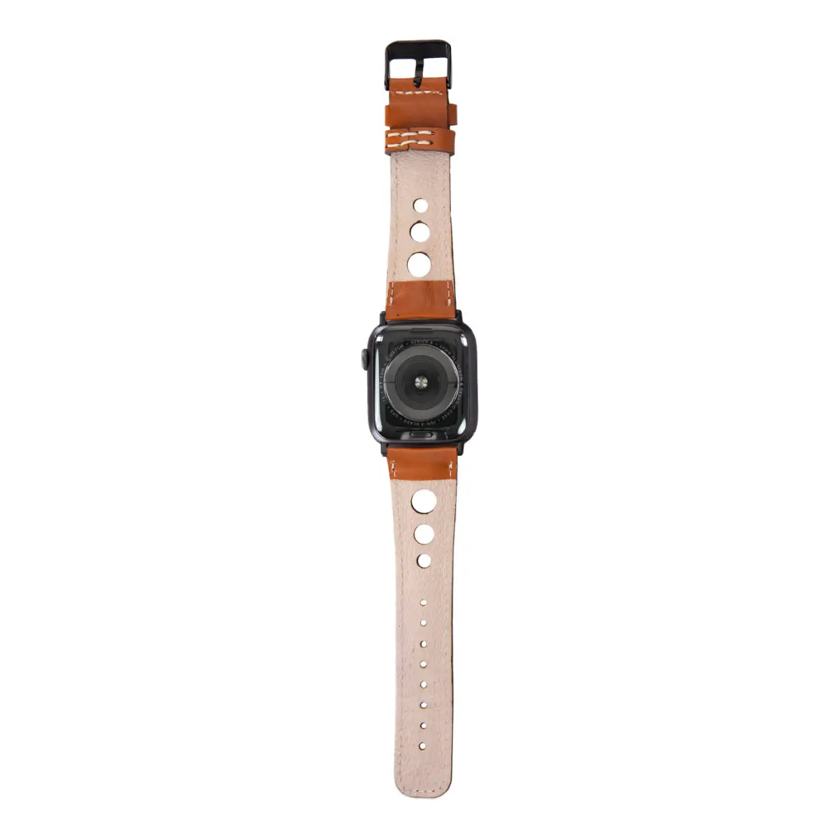 Tan Leather Rally Apple Watch Band