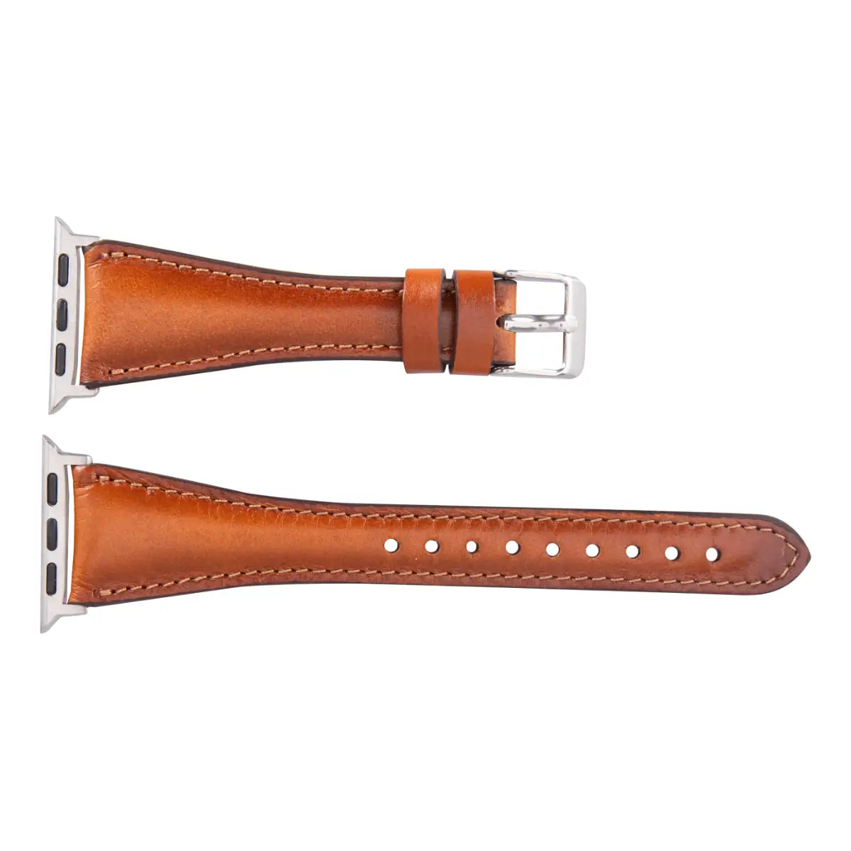 Burnished Tan Leather Slim Apple Watch Band