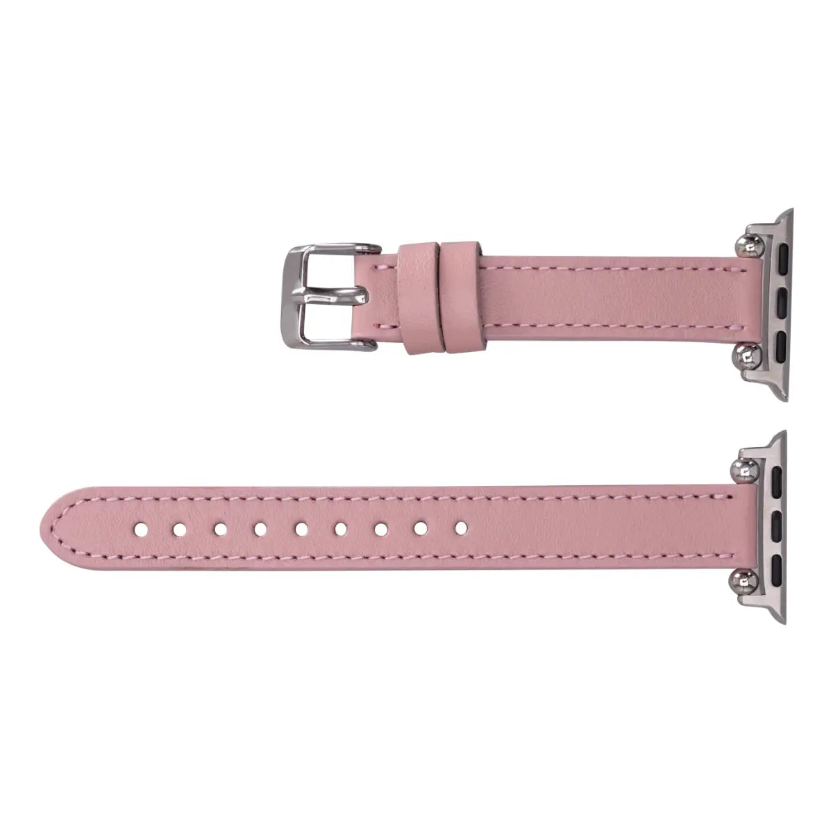 Pink Leather Ultra Slim Apple Watch Band