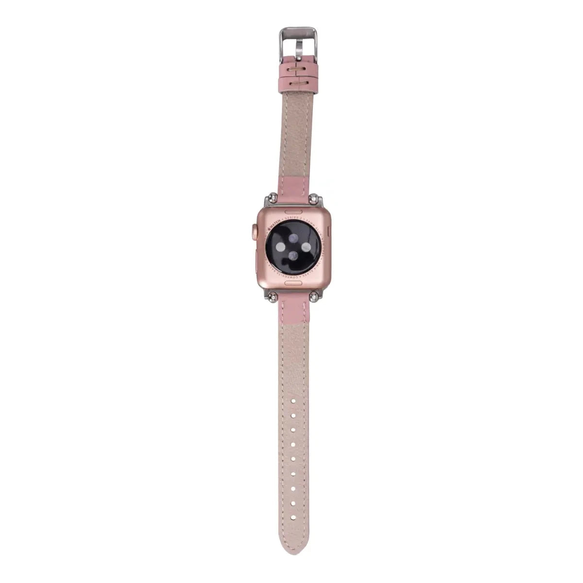 Pink Leather Ultra Slim Apple Watch Band