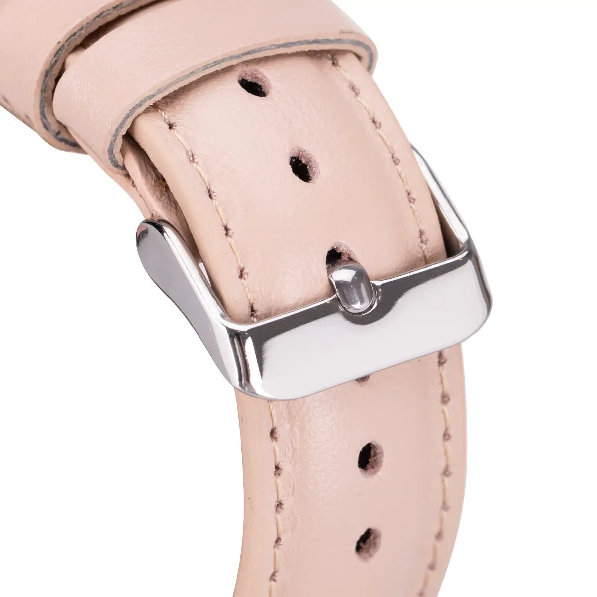 Nude Pink Leather Classic Apple Watch Band