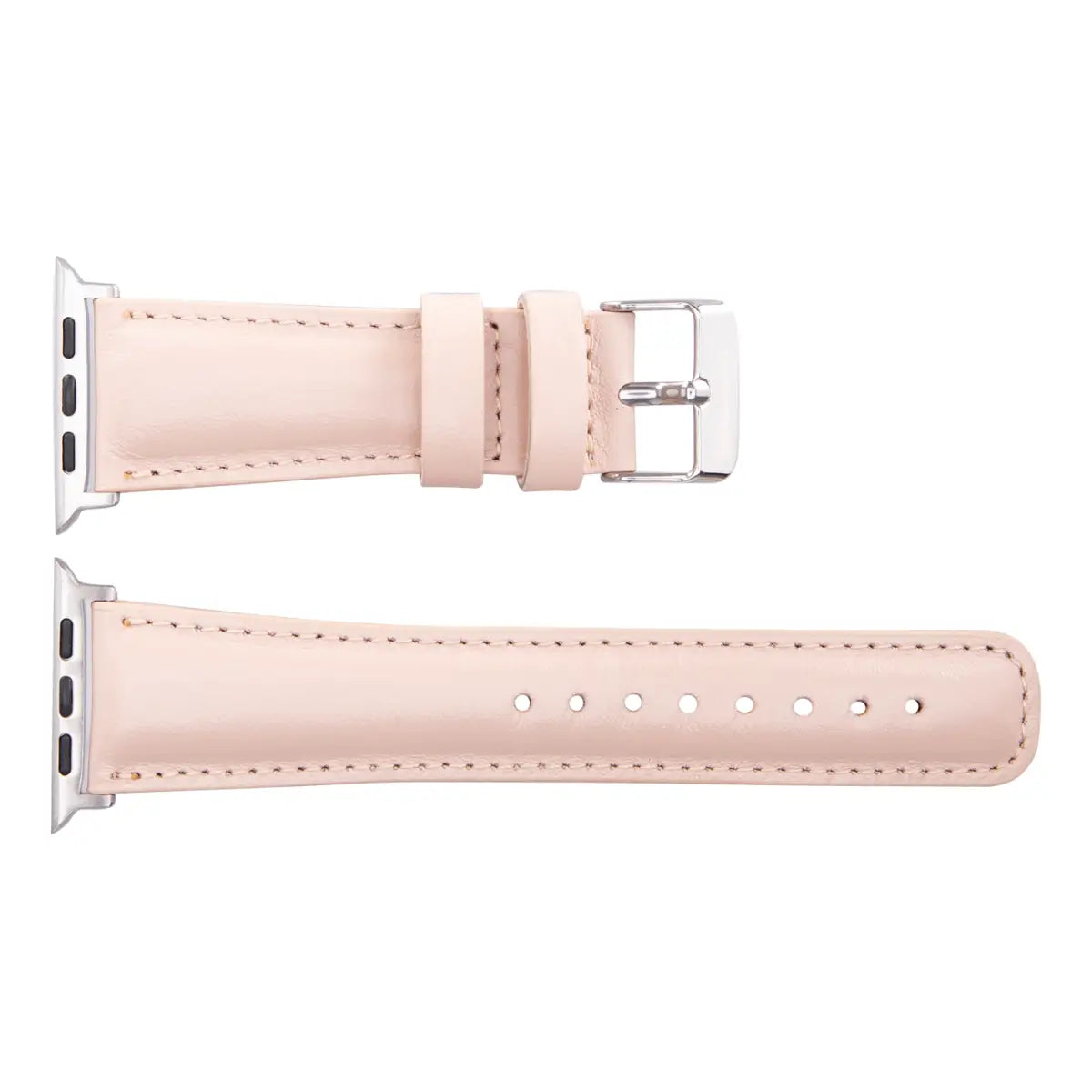 Nude Pink Leather Classic Apple Watch Band