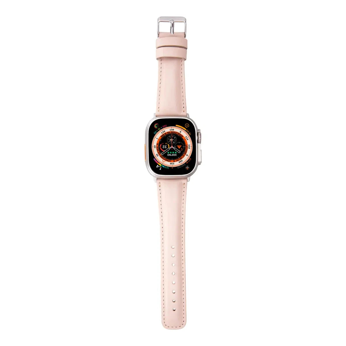 Nude Pink Leather Classic Apple Watch Band