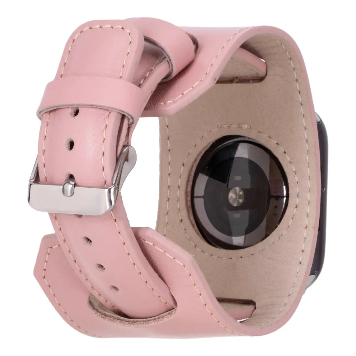 Pink Leather Cuff Apple Watch Band