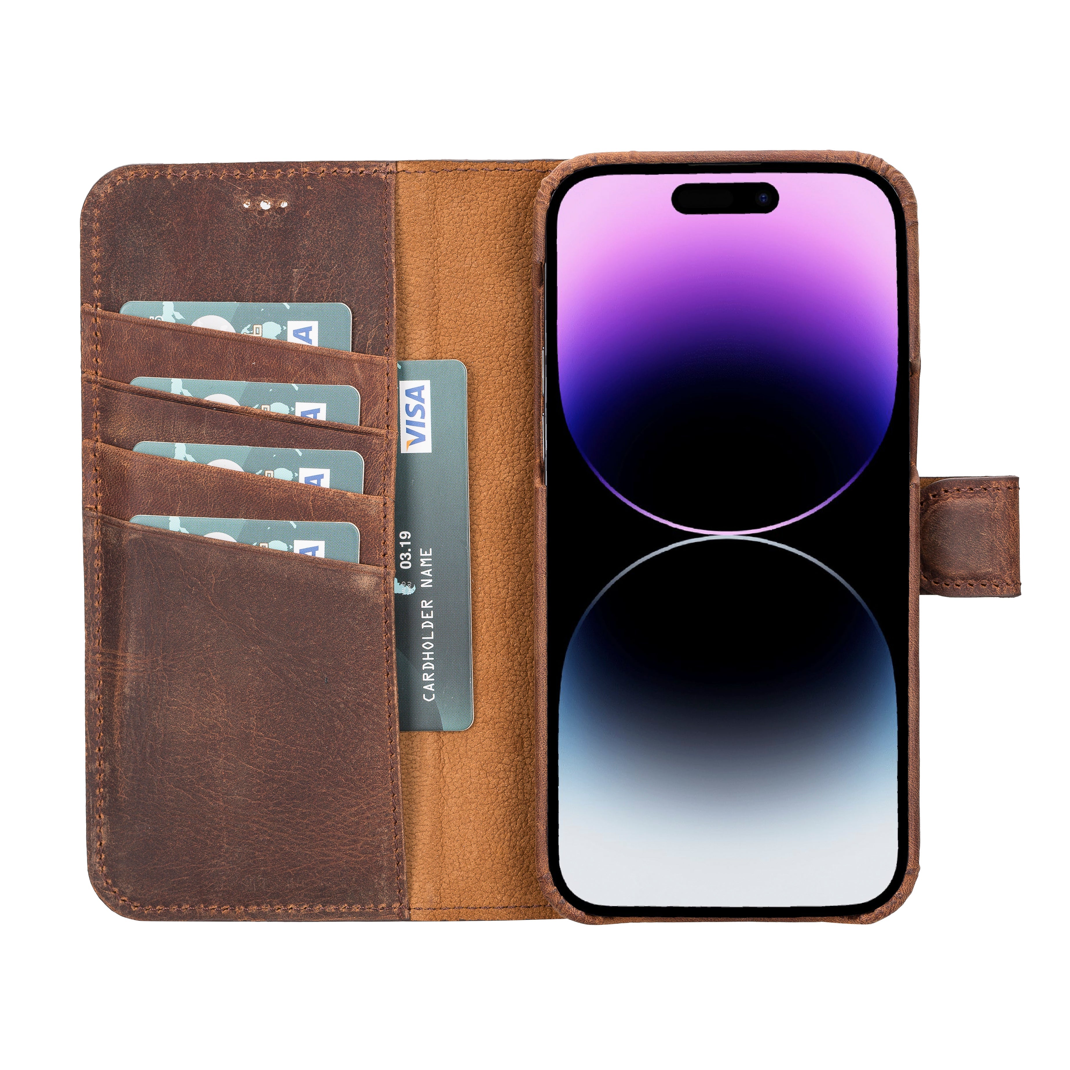 iPhone 15 Pro (6.1") Leather Wallet Case, Prestige