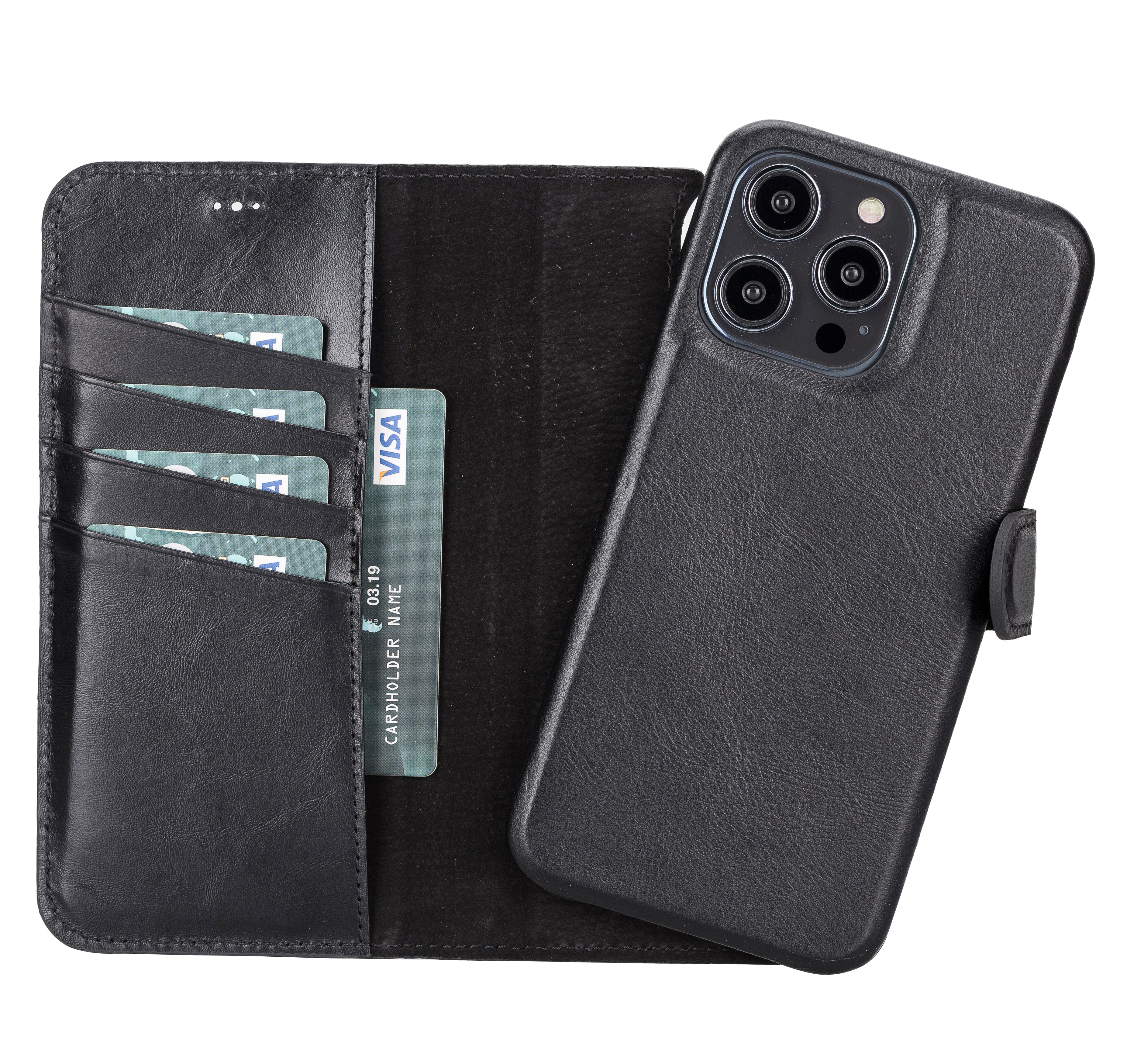 Customizable Luxury Wallet Case for iPhone 15 Pro Max - Stylish and Secure