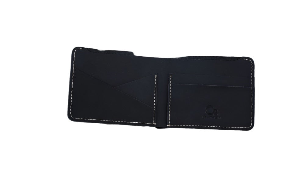 Black Leather Slim Wallet