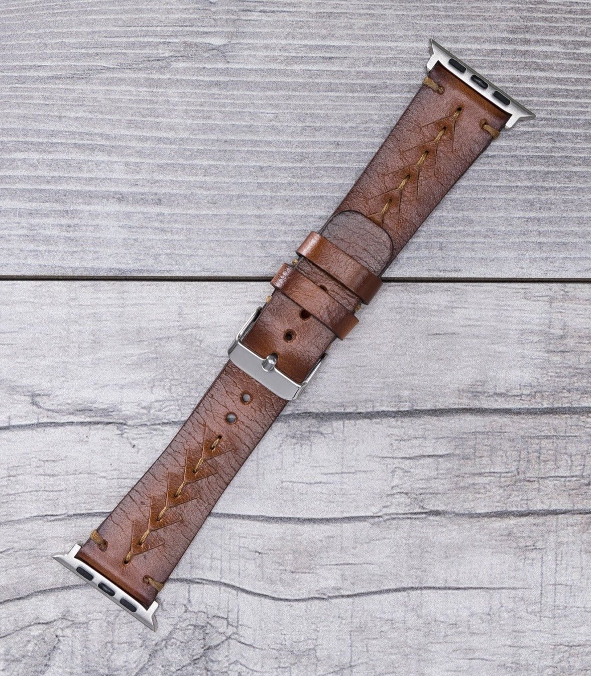 Brown Leather Sport Apple Watch Band (Boras)